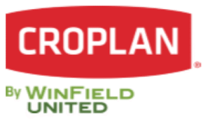 Logo of CROPLAN by WinField United, with “CROPLAN” in bold white letters inside a red rectangle, and “By WinField UNITED” written in green below.