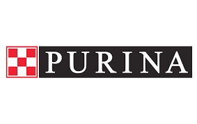 Purina Logo of Purina featuring a red and white checkerboard square on the left and the word “PURINA” in bold white letters inside a black rectangle.